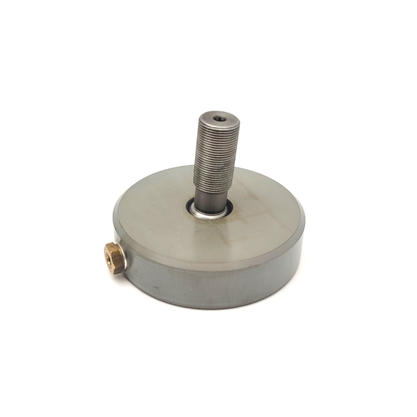 Used Orifice Type Air Bearing 80mm Diameter Port: M5x0.8, Rod: M16x1, 100lbs Capacity