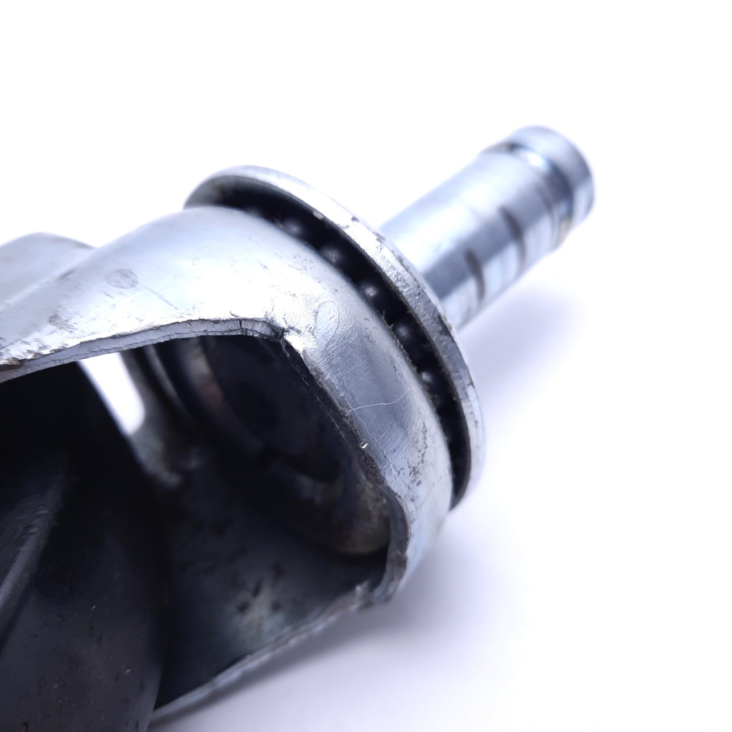 Used 5" Metal Swivel Stem Caster, 1.25" Wheel Thickness, 6" Mount Height