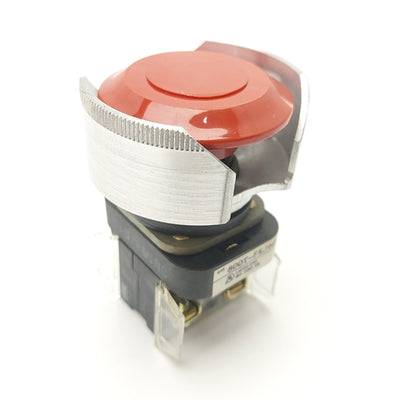 Used Allen Bradley 800T-FXJ6D4 E-Stop Button w/Guard 2x 800T-XD4 Contacts NC 600V 10A