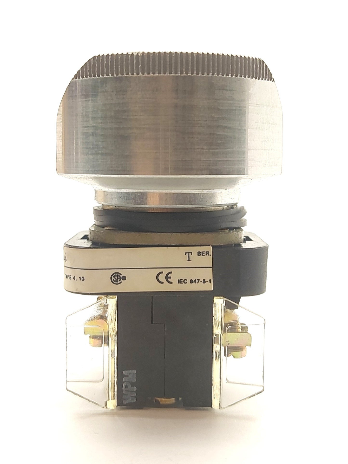 Used Allen Bradley 800T-FXJ6D4 E-Stop Button w/Guard 2x 800T-XD4 Contacts NC 600V 10A