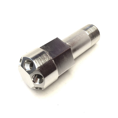 New 5-Way Splitter 316 Stainless Steel Circular Air Manifold, 1" NPT, 1/4" NPT Ports