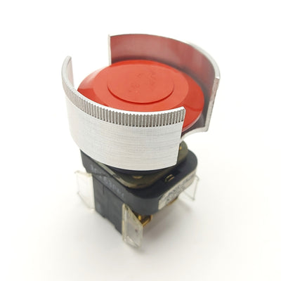 Used Allen Bradley 800T-FXJ6A5 E-Stop Button w/Guard 2x 800T-XD4 Contacts NC 600V 10A