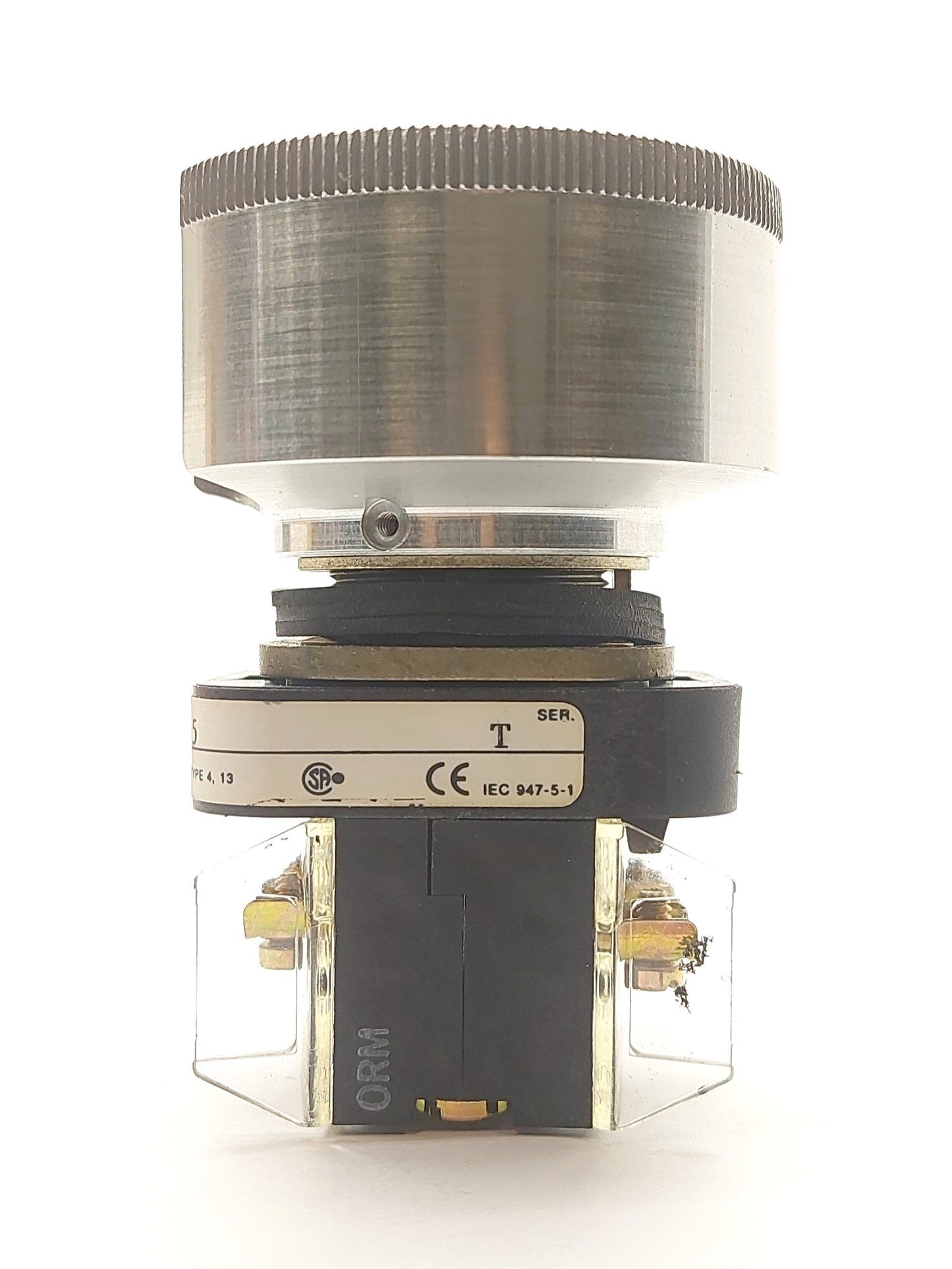 Used Allen Bradley 800T-FXJ6A5 E-Stop Button w/Guard 2x 800T-XD4 Contacts NC 600V 10A