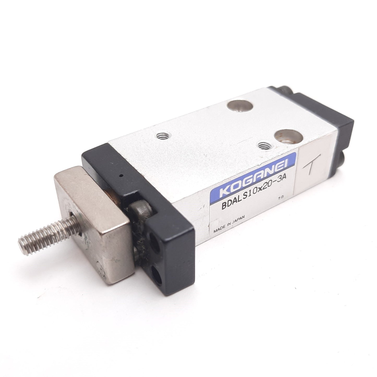 Used Koganei BDALS10x20-3A Guided Cylinder, Bore: 10mm, Stroke: 20mm, M5x0.8