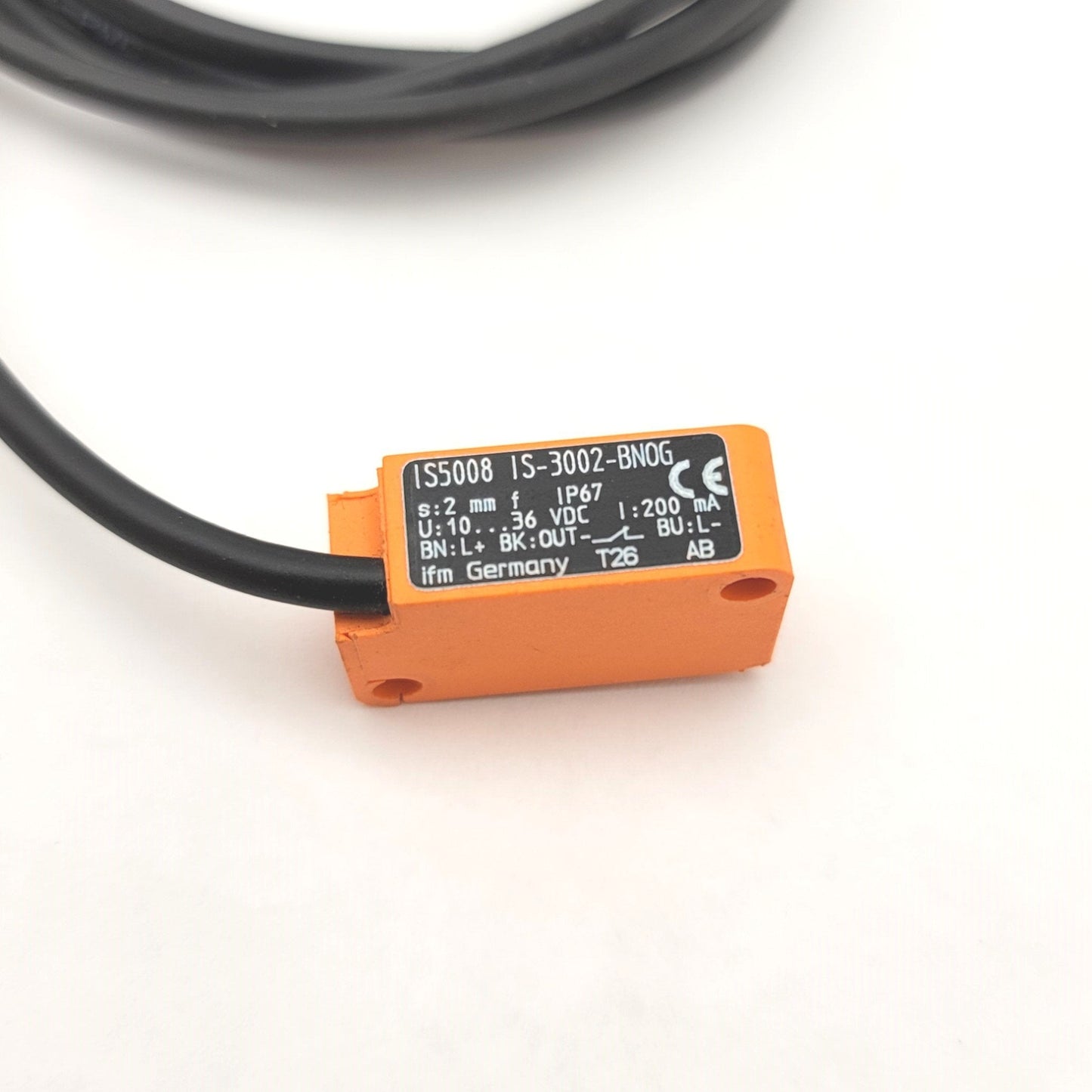 Used IFM Effector IS5008 IS-3002-BN0G Inductive Proximity Sensor, 10-36VDC, 2mm Range