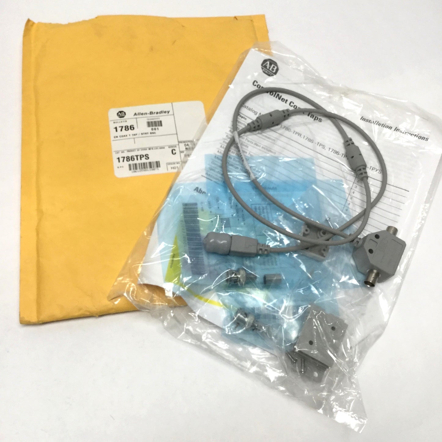 New Allen Bradley 1786-TPS /C ControlNet Coaxial T-Tap BNC Straight Cable, 1m