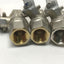 New – Open box Lot of 3 RuB K84-DIN-DVGW Brass Shut-Off Ball Valves 3/8" BSPP Female 600psi CWP