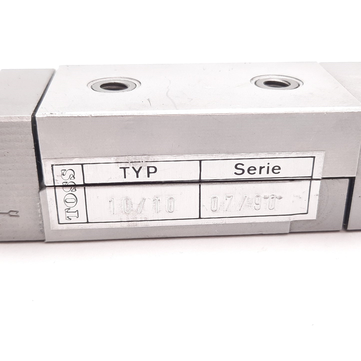 Used Toss 10/10 Linear Guide Cylinder, Bore: 10mm, Stroke: 10mm, M5x0.8, 2-6 bar