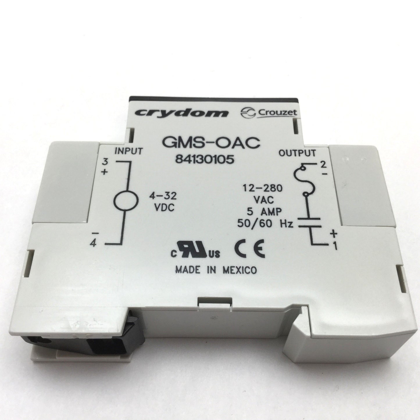 Used Crouzet Gordos GMS-OAC 84130105 Solid State Relay SSR, In 4-32VDC, Out 12-280VAC