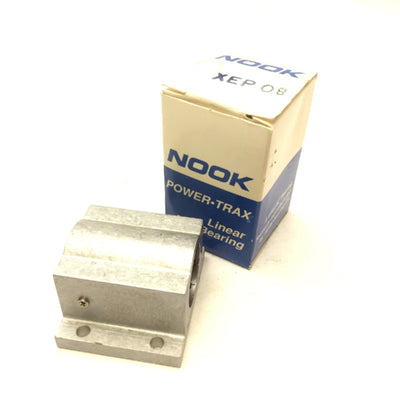 New Nook Industries XEP-08 PowerTrax Linear Ball Bearing Pillow Block Closed 0.5" ID