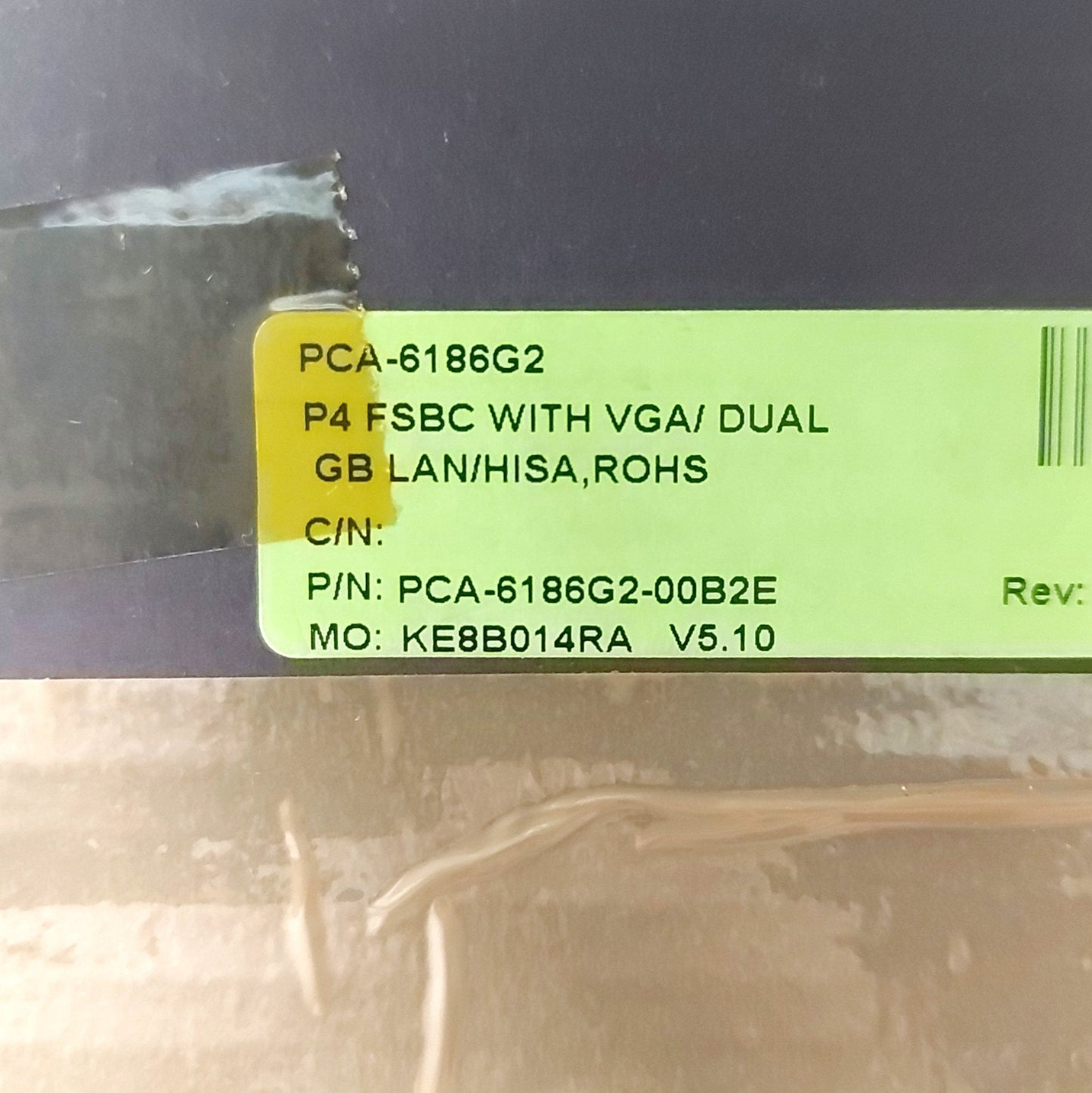 New Other Advantech PCA-6186G2 Single Board Computer Intel P4 2GHz 512MB DDR266 x2 1GB LAN