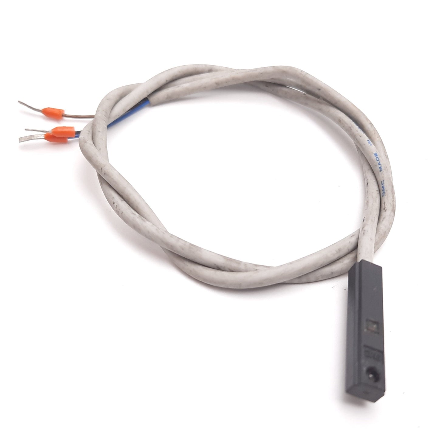 Used SMC D-Y7P Solid State Auto Switch Sensor, PNP, 5/12/24VDC, 80mA, 3-Wire 600mm
