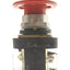Used Allen Bradley 800T-FXJ6A5 E-Stop Button, 2x 800T-XD4 Contacts NC, 600V 10A