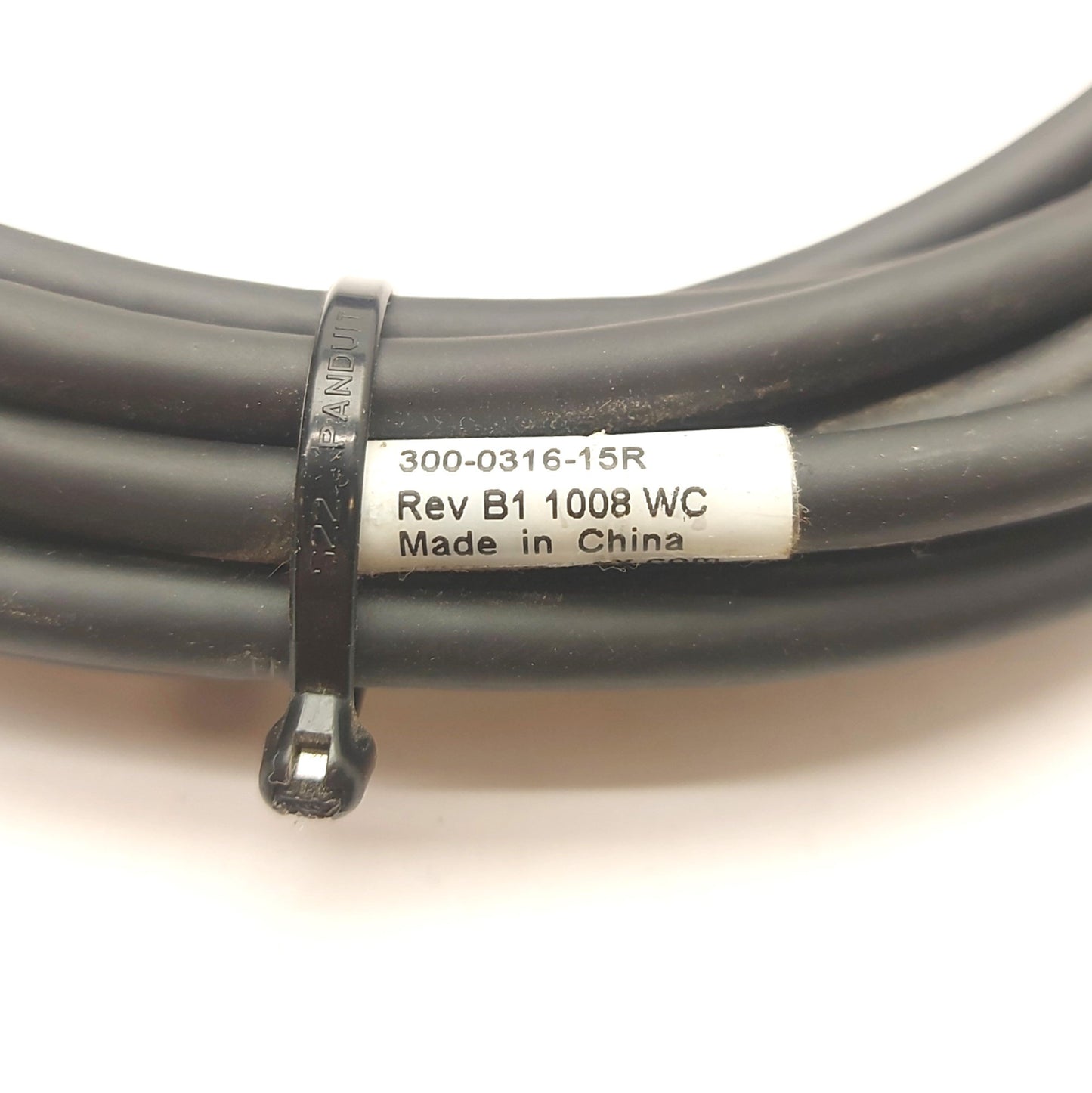 Used Cognex 300-0316-15R Camera Cable, 12-Pin Round Hirose Male to Female, 15' Long