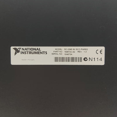 Used  National Instruments SC-2345 w/ SCC-PWR02 DAQ Carrier/Enclosure, 20x SCC Module