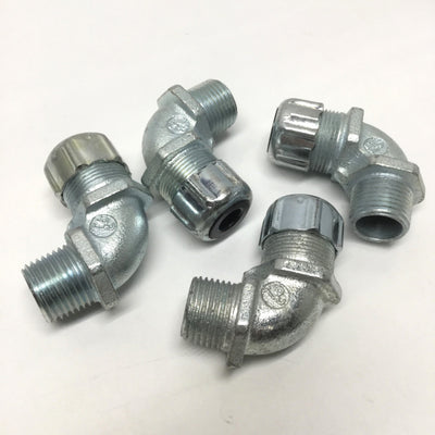 New – Open box Lot of 4 Thomas & Betts 4960 Liquidtight Cable Gland Strain Relief Fittings 1/2"