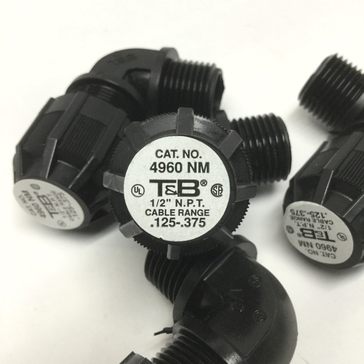 New – Open box Lot of 4 Thomas & Betts 4960NM Liquidtight Cable Gland Strain Relief Fittings