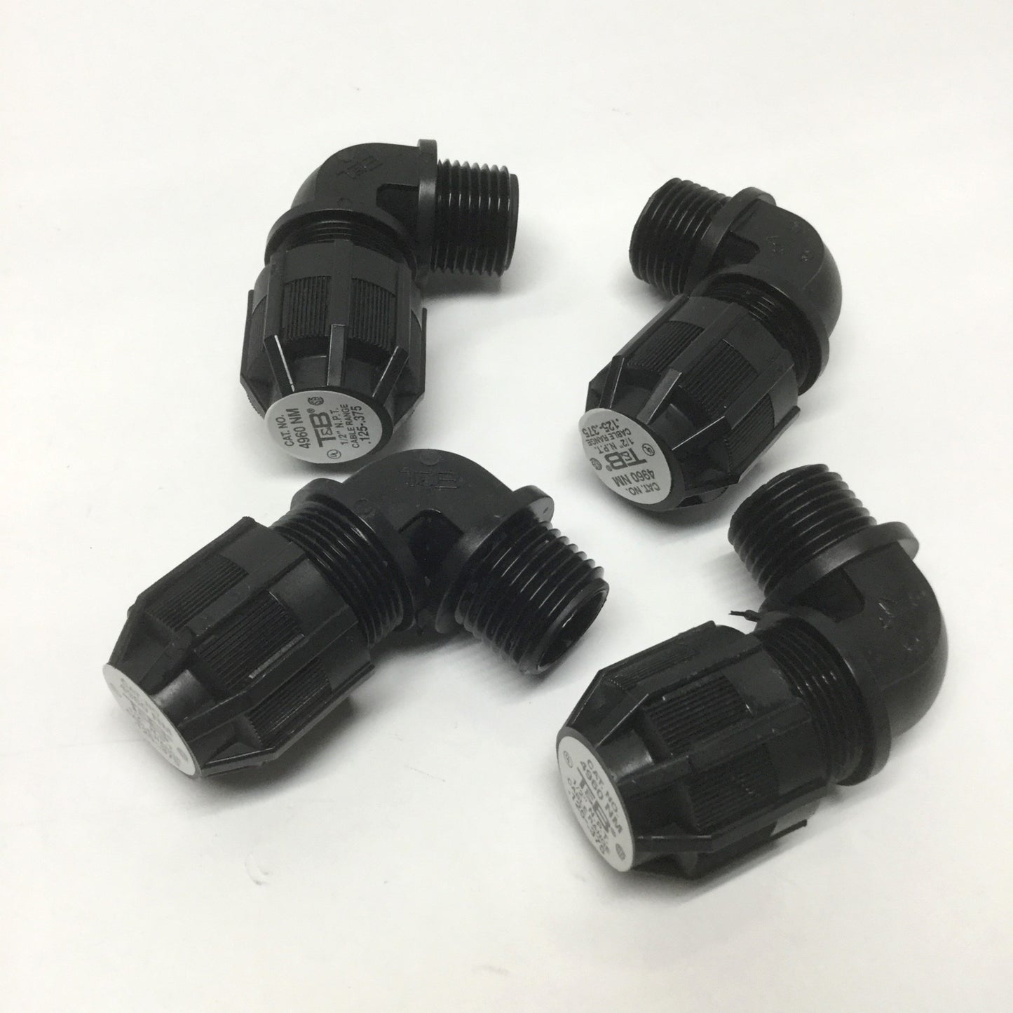 New – Open box Lot of 4 Thomas & Betts 4960NM Liquidtight Cable Gland Strain Relief Fittings