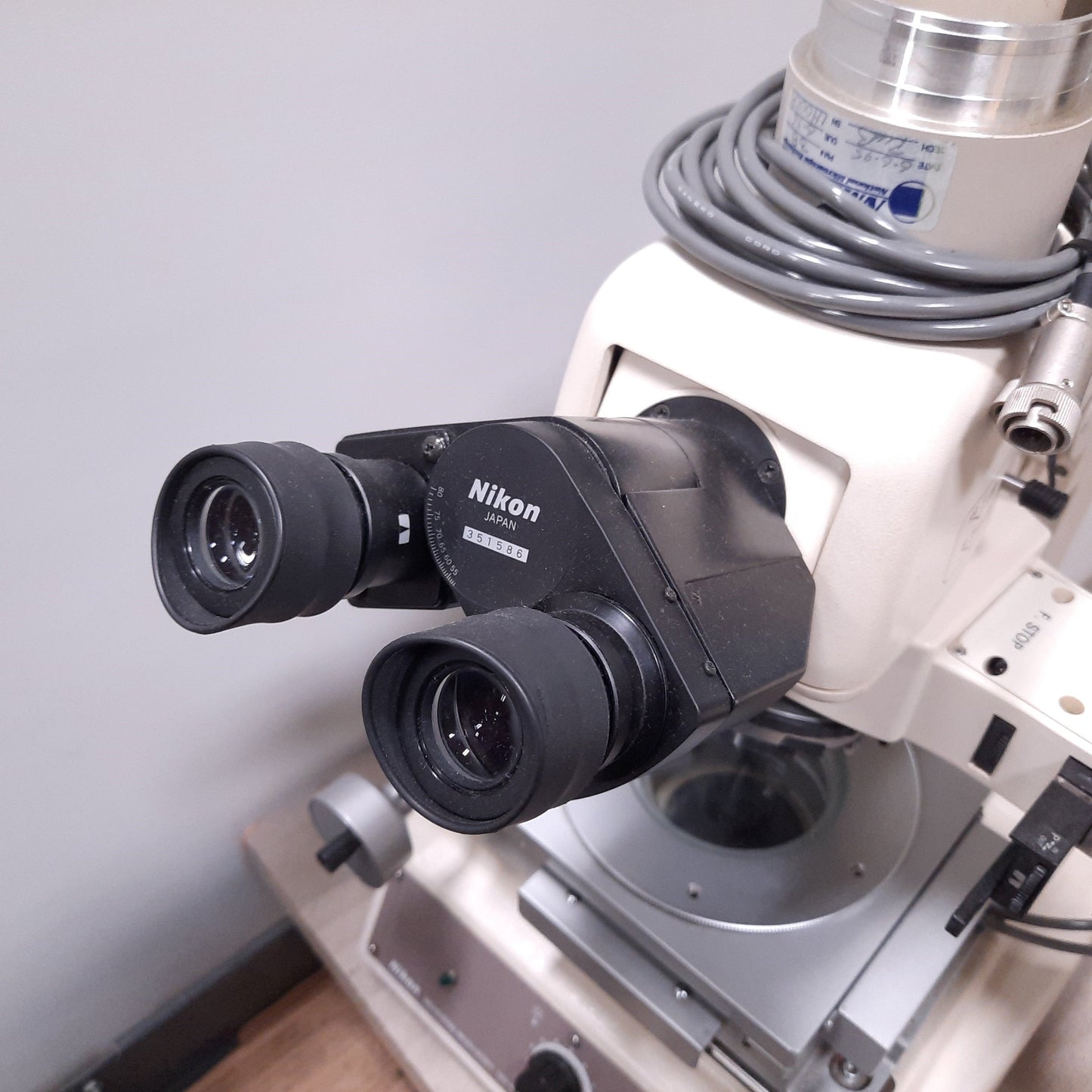 Used Nikon MM-40 Measuring Microscope, 10X/0.3 Objective, W/ XY Position Stage 2x2