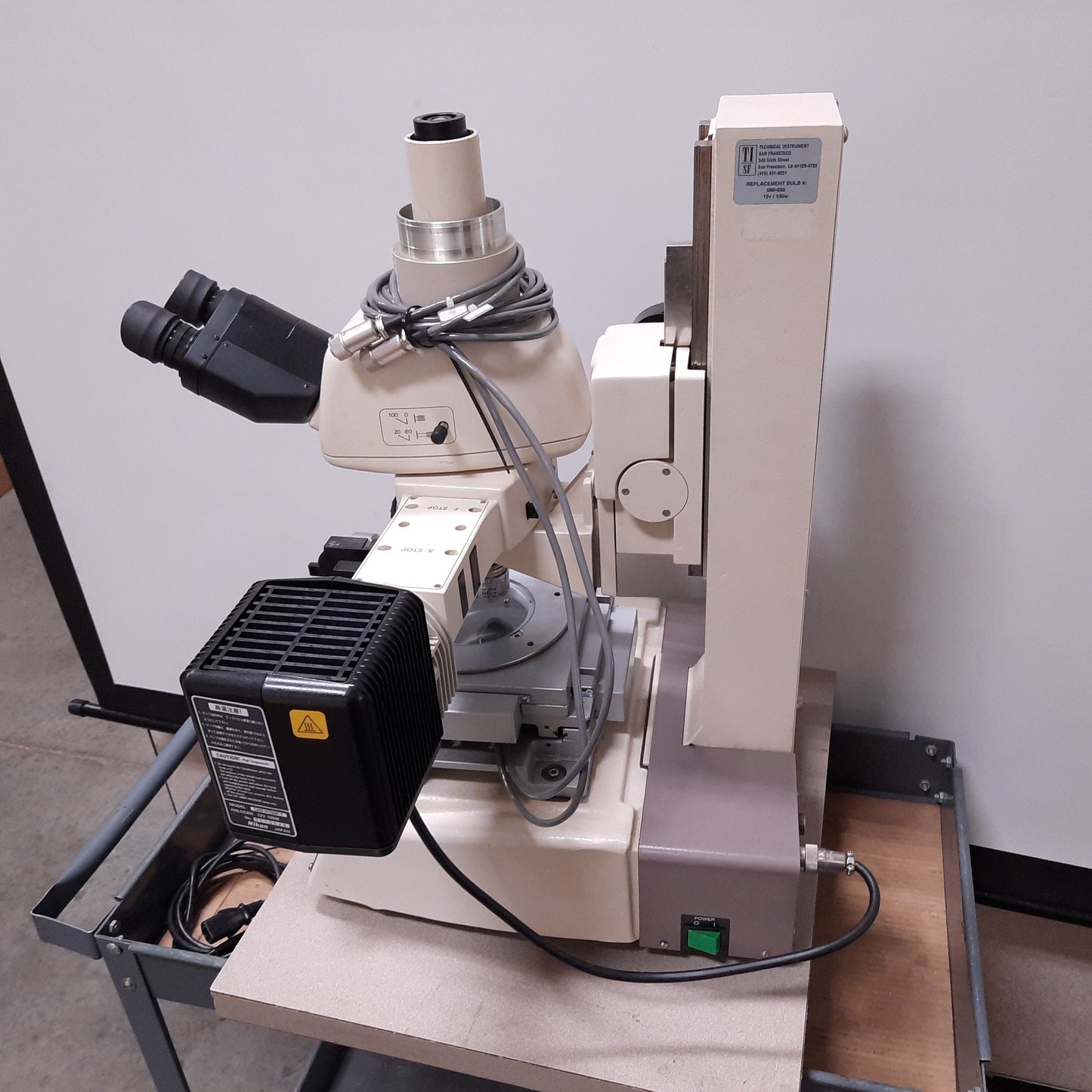 Used Nikon MM-40 Measuring Microscope, 10X/0.3 Objective, W/ XY Position Stage 2x2
