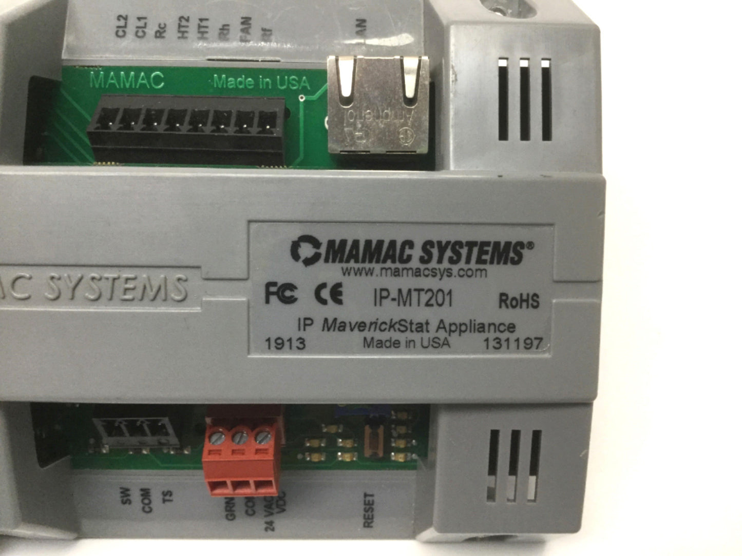Used MAMAC Systems IP-MT201 MaverickStat IP Web-Enabled Thermostat 2-Stage Heat/Cool