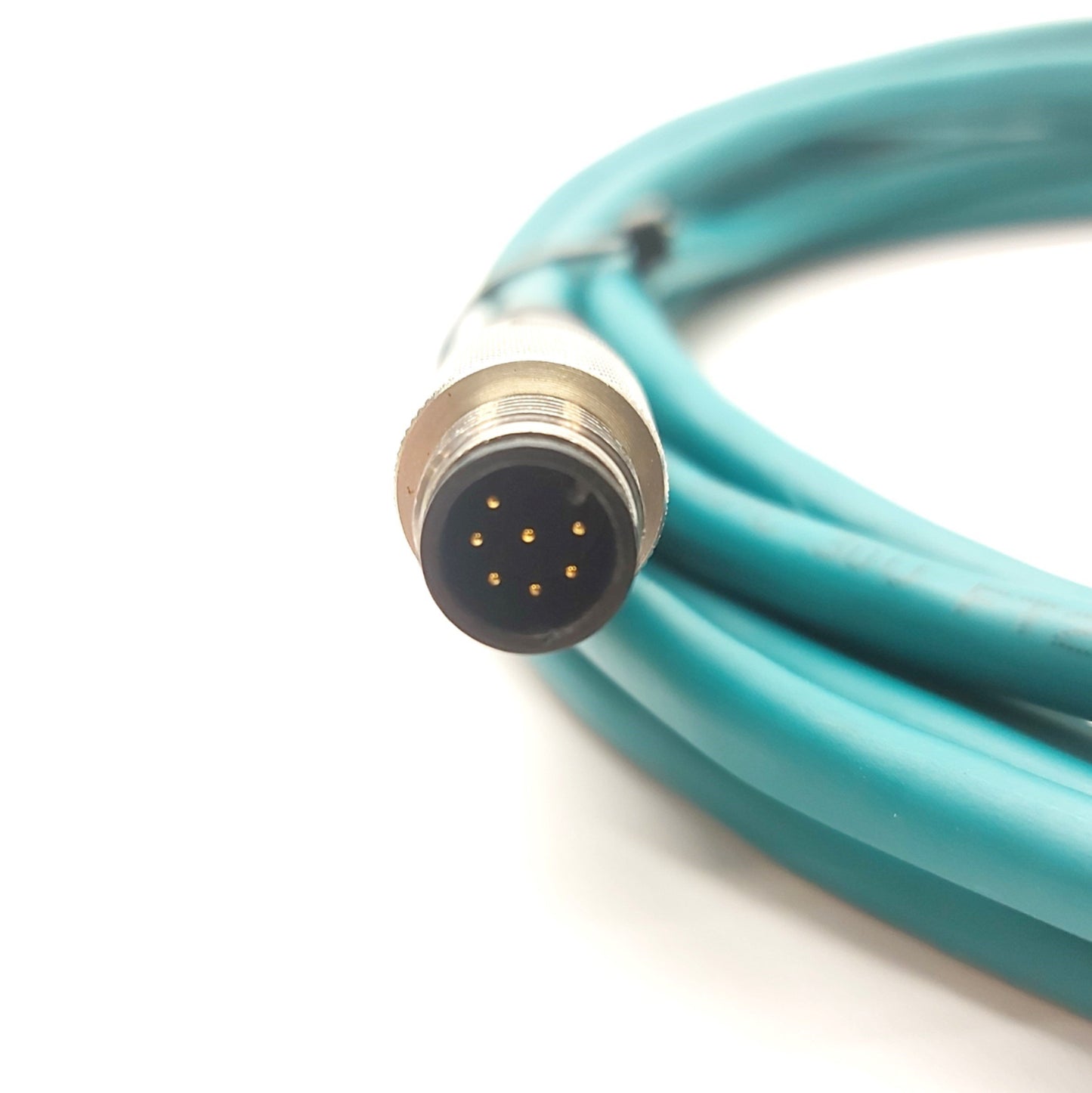 Used Cognex CCB-84901-1003-05 Ethernet Communication Cable RJ45 to M12 8-Pin 5m Long