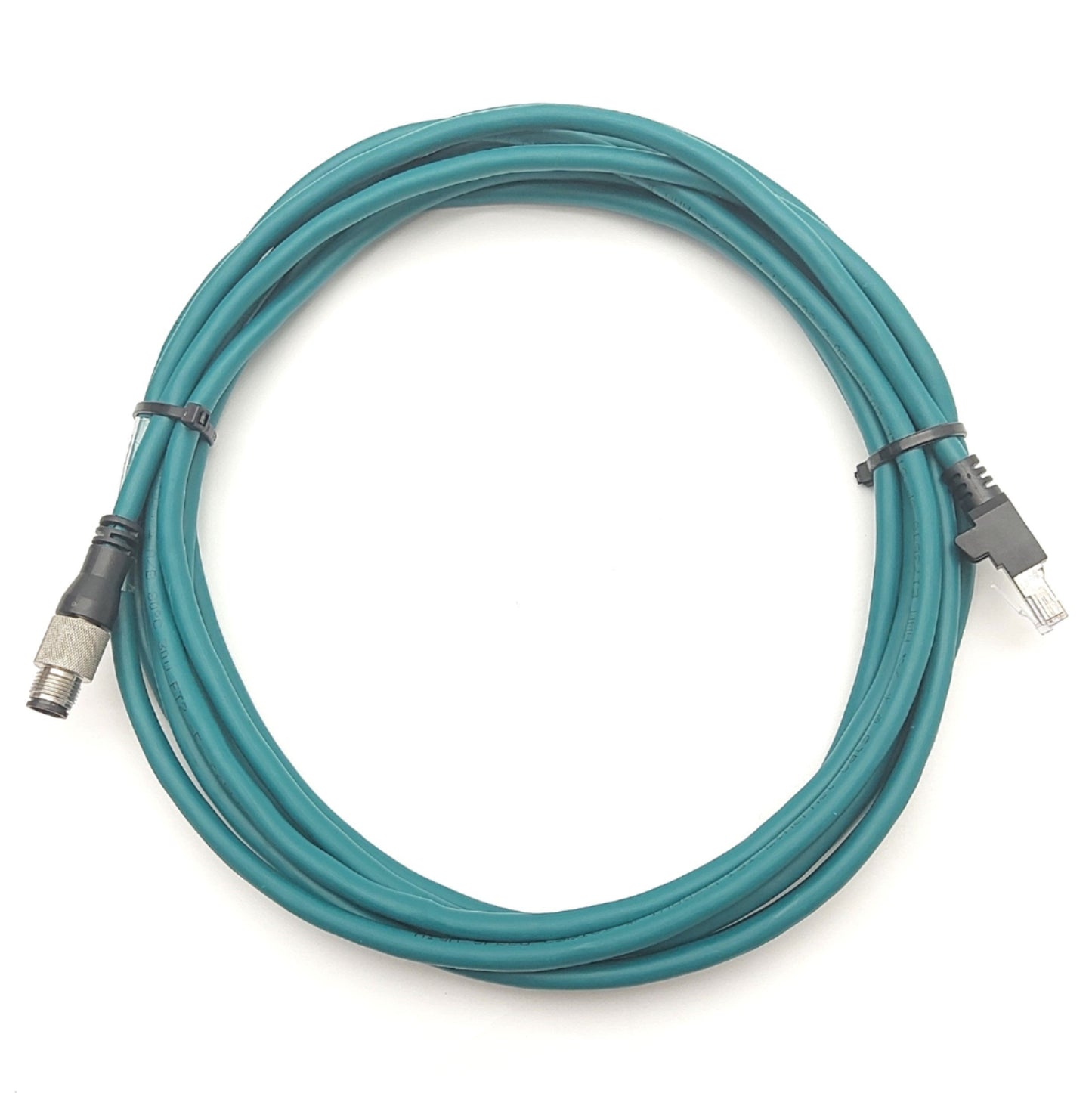 Used Cognex CCB-84901-1003-05 Ethernet Communication Cable RJ45 to M12 8-Pin 5m Long