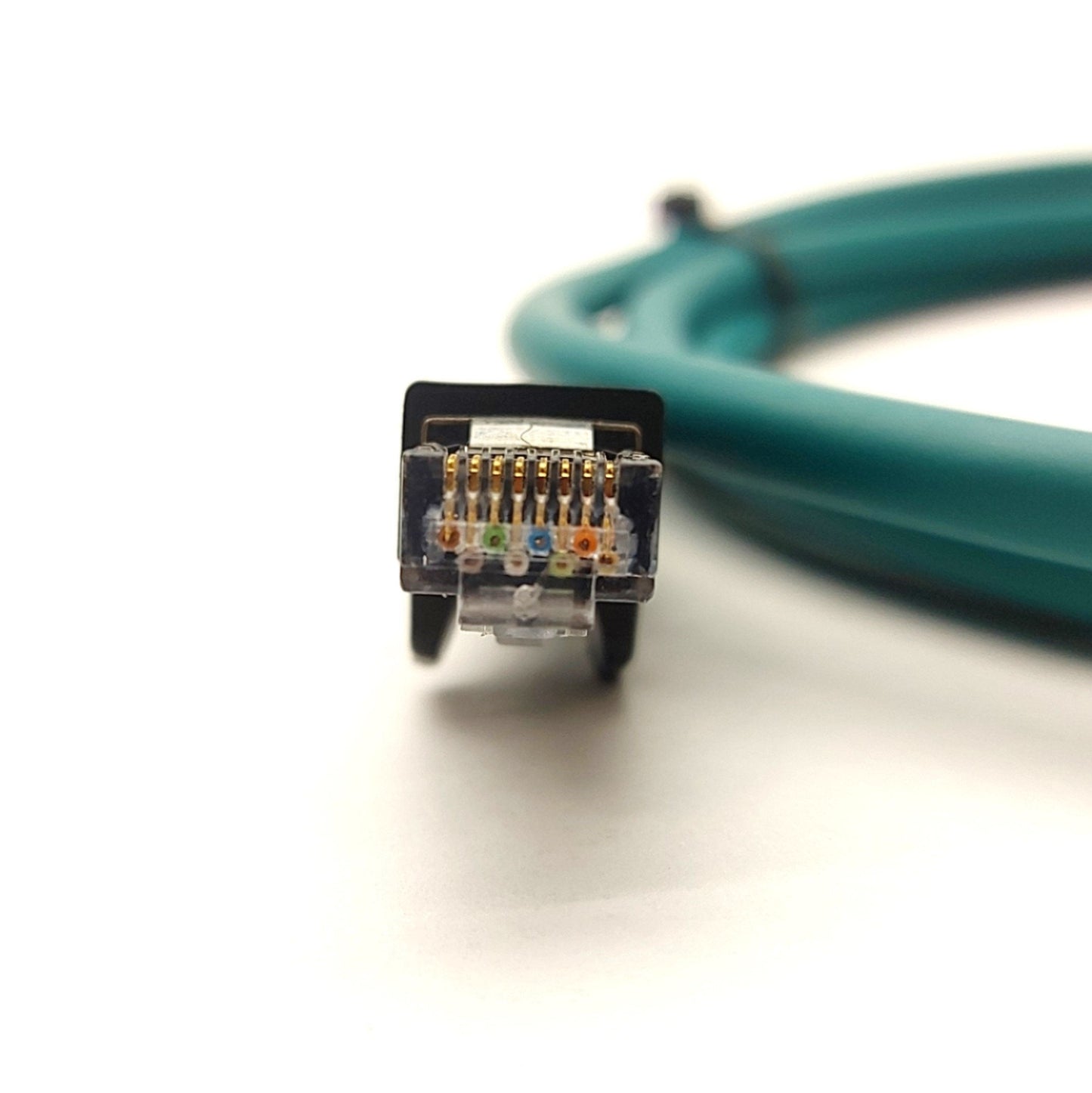 Used Cognex CCB-84901-6005-02 Right Angle Ethernet Cable, RJ45 to M12 8-Pin, 2m Long