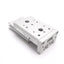 Used SMC MXS8L-20 Air Slide Table, Bore: 8mm, Stroke: 20mm, 0.15-0.7MPa, M5x0.8
