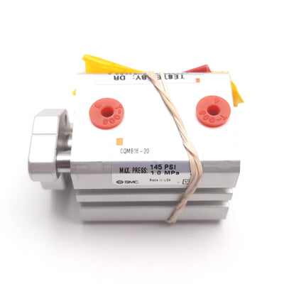 New SMC CQMB16-20 Compact Guided Cylinder, Bore: 16mm, Stroke: 20mm, M5x0.8