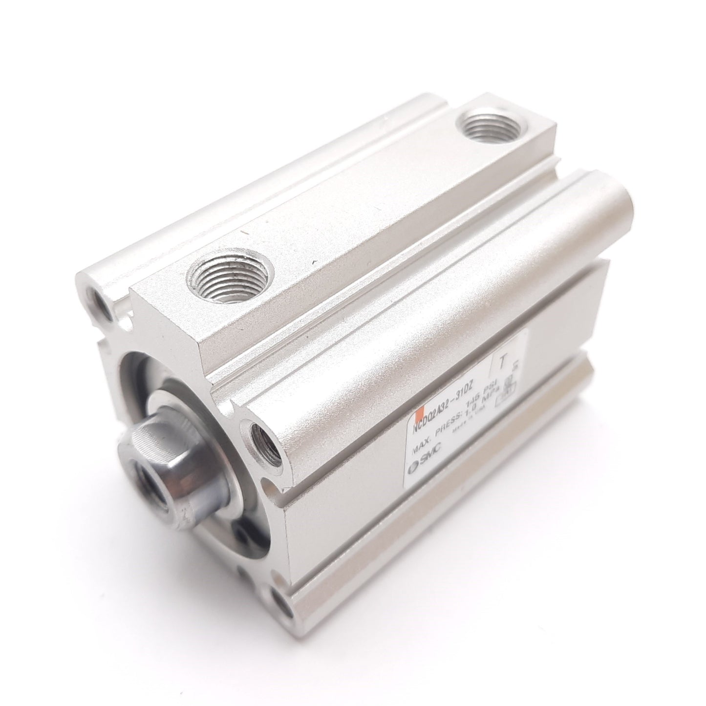 Used SMC NCDQ2A32-31DZ Compact Cylinder, Bore: 32mm, Stroke: 31mm, 1.0MPa, 1/8" NPT