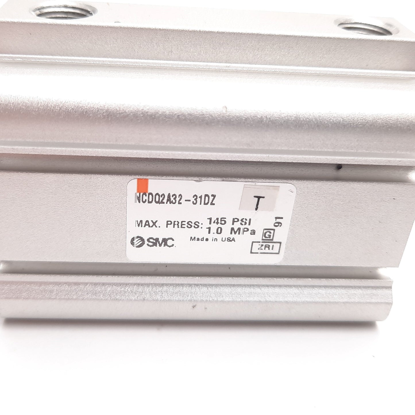 Used SMC NCDQ2A32-31DZ Compact Cylinder, Bore: 32mm, Stroke: 31mm, 1.0MPa, 1/8" NPT