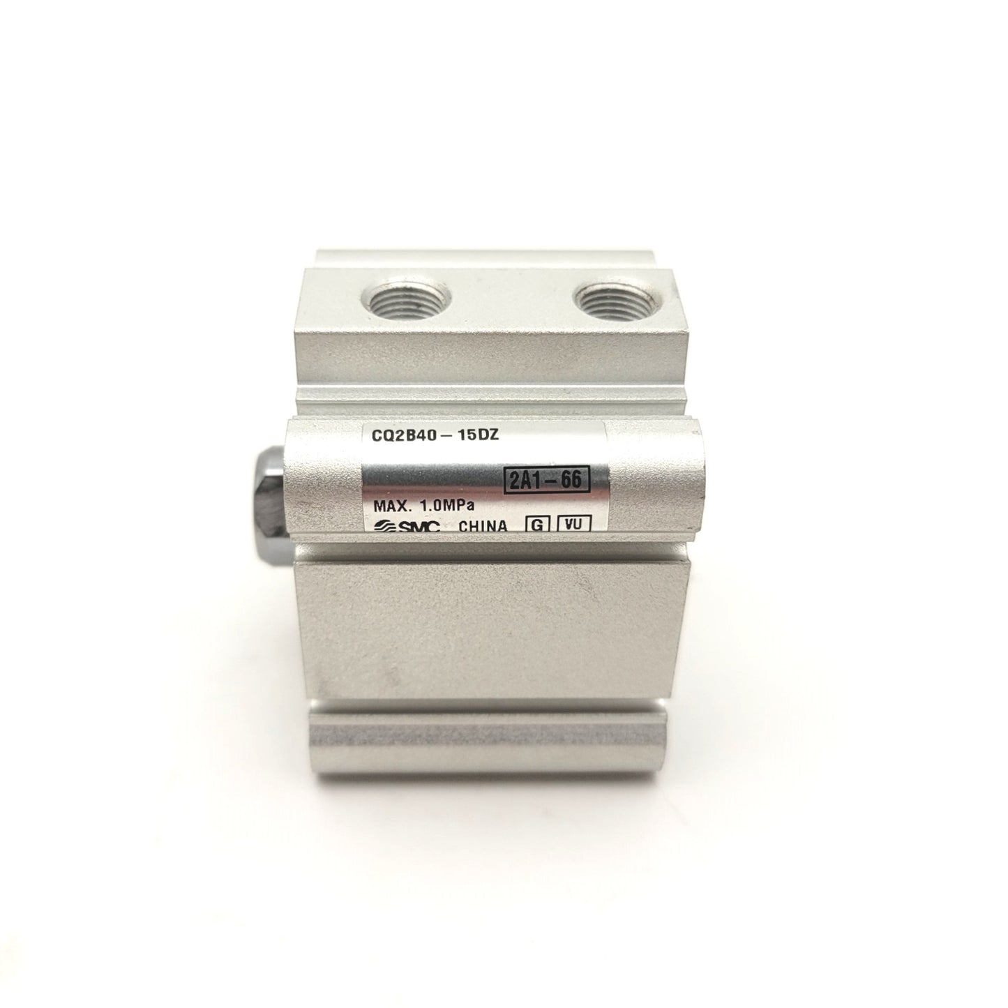 Used SMC CQ2B40-15DZ Compact Cylinder, Stroke: 15mm, Bore: 40mm, Pressure: 1.0MPa Max