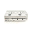 Used SMC MXF8-20 Low Profile Slide Table Bore: 8mm Stroke: 20mm, 0.15-0.7MPa, M3x0.5
