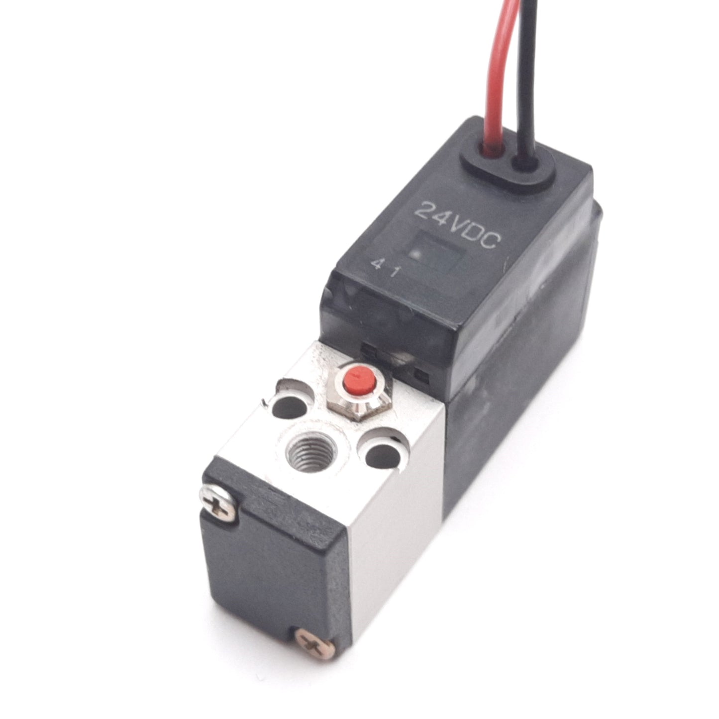 Used Humphrey H010E1 Solenoid Valve, 2-Position 3-Port, 24VDC, 0-100psi, M3x0.5