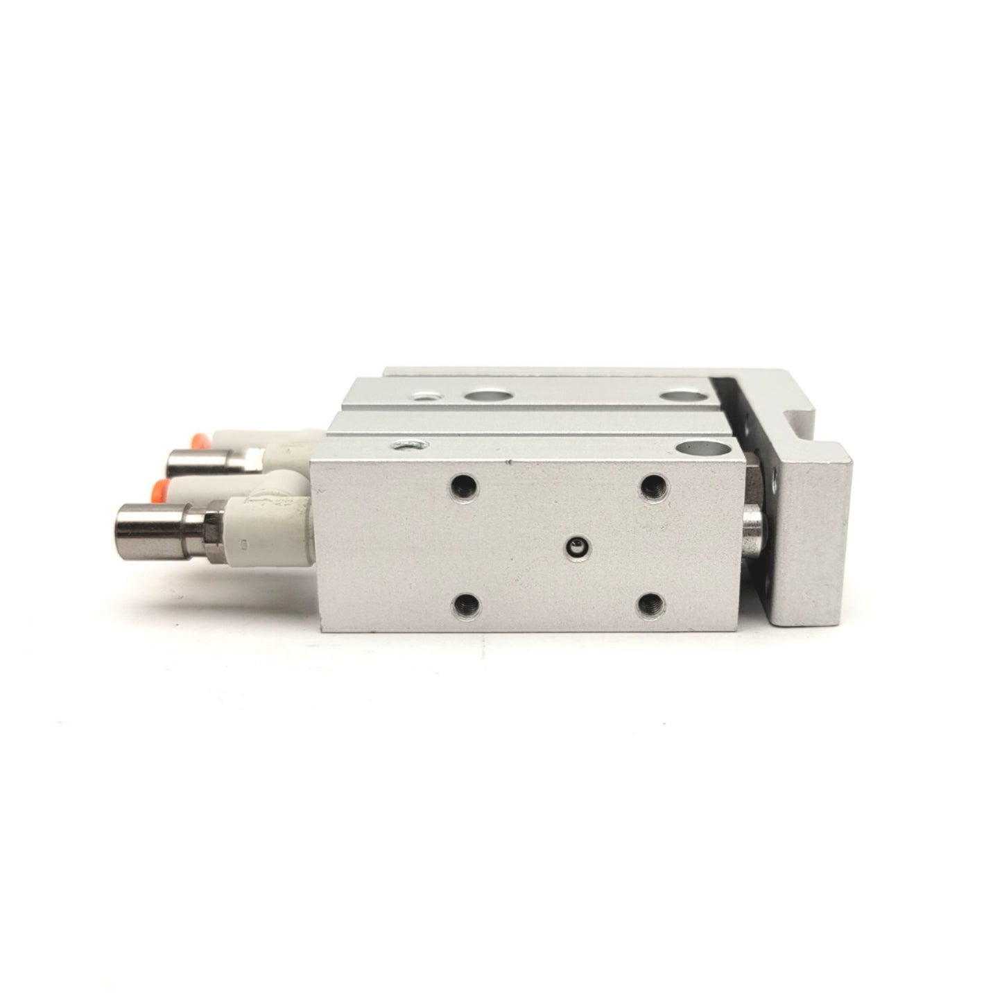 Used SMC MXH16-15Z Compact Slide Table Bore: 16mm, Stroke: 15mm, M5x0.8, 0.06-0.7MPa