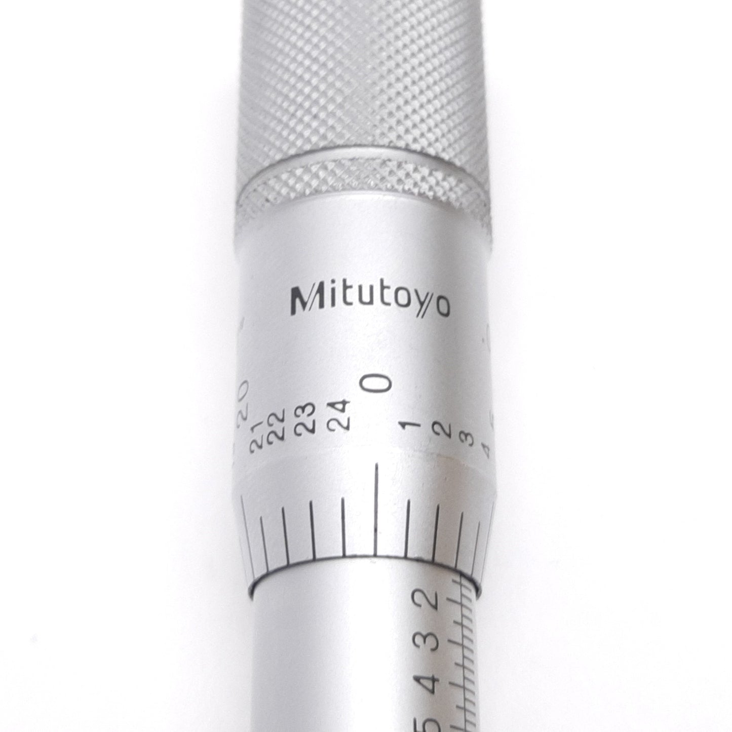 Used Mitutoyo Micrometer Head, 0-1" Range, 0.001" Graduation, 0.25" Diameter