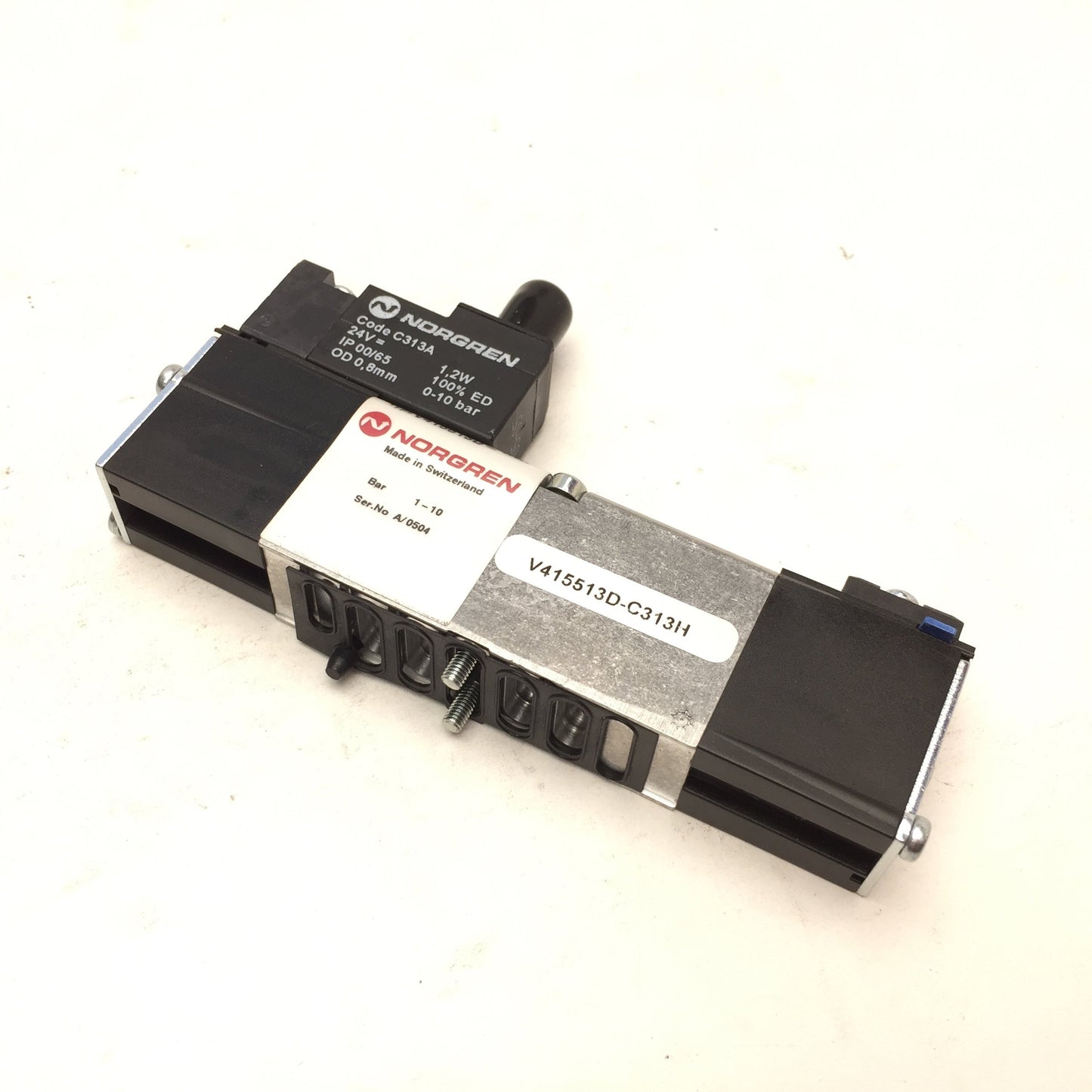 New Norgren V41513D-C313H Solenoid Valve, Voltage: 24VDC, Pressure: 0-10 Bar