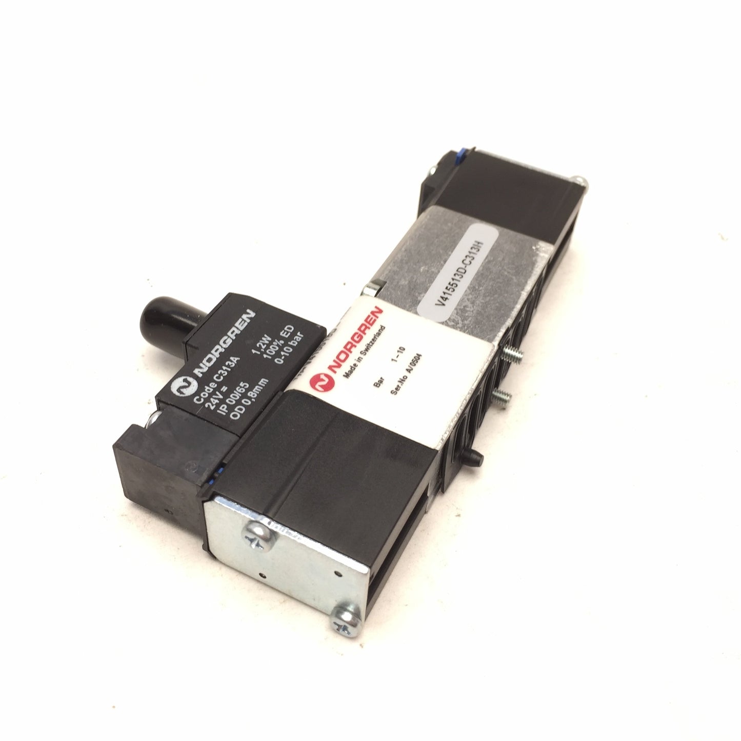 New Norgren V41513D-C313H Solenoid Valve, Voltage: 24VDC, Pressure: 0-10 Bar