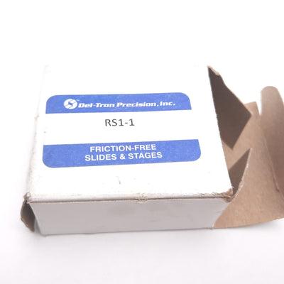 New Deltron RS1-1 Crossed Roller Slide, Travel: 1", 2" x 1.5" x 0.62", Load: 132 lbs