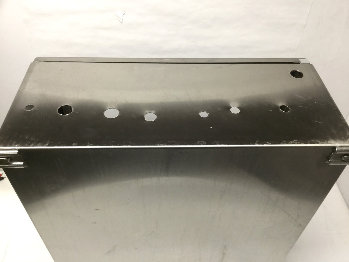 Used Hoffman CSD20208WSS Stainless Steel Windowed Enclosure Box 20 x 20" x 8" *Holes*