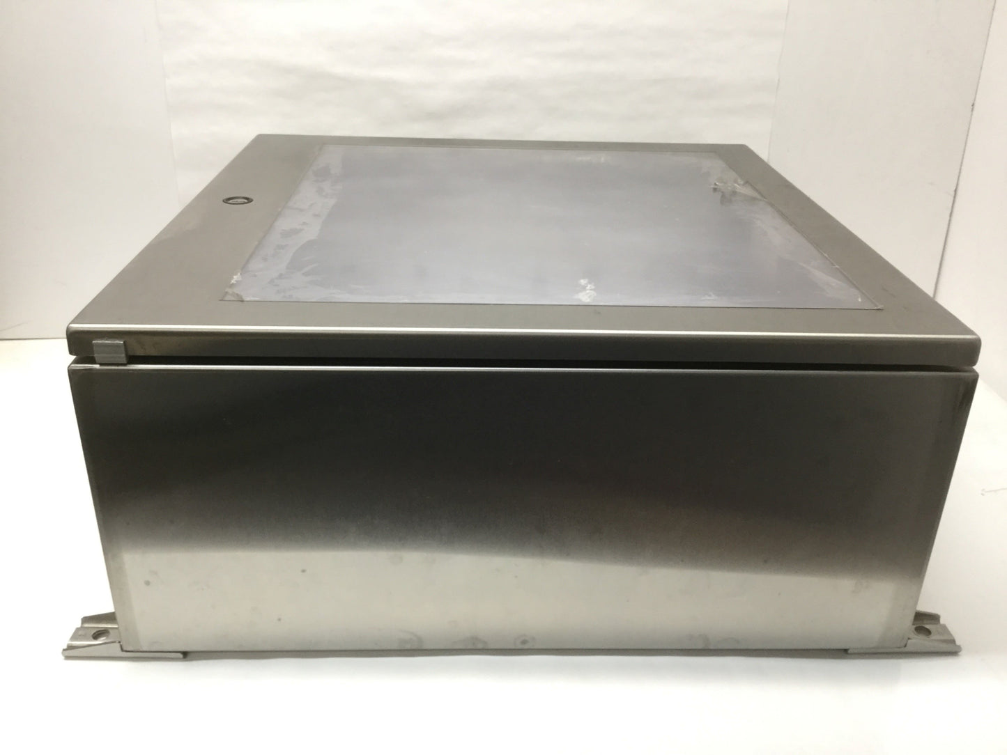 Used Hoffman CSD20208WSS Stainless Steel Windowed Enclosure Box 20 x 20" x 8" *Holes*