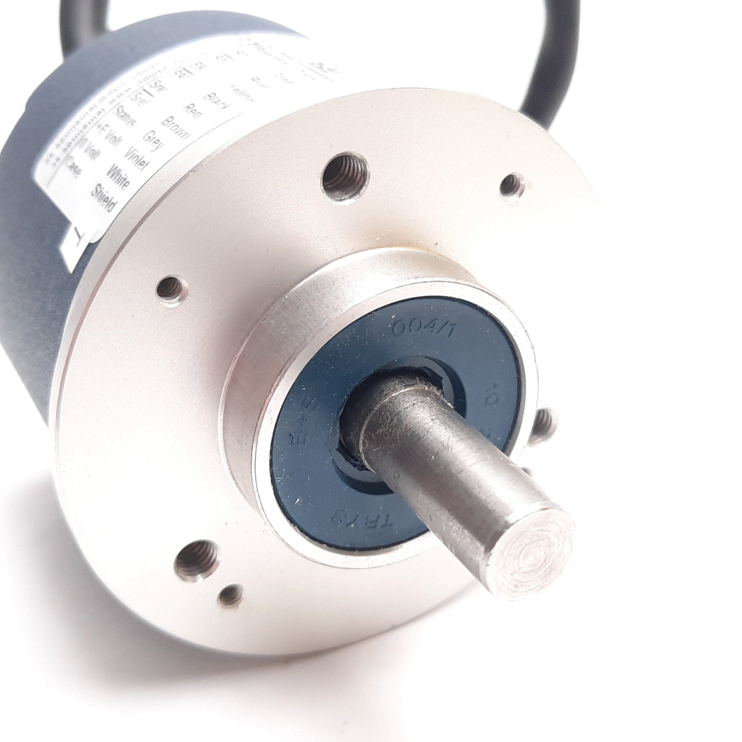 Used Leine & Linde RSI 505 538408-01 Rotary Encoder, 3/8" Shaft, 9-30VDC, 2500 PPR