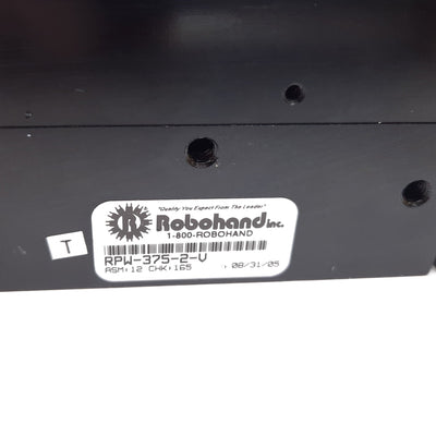 Used Robohand RPW-375-2-V Wide Body Parallel Pneumatic Gripper, 2-Jaw, 2" Stroke