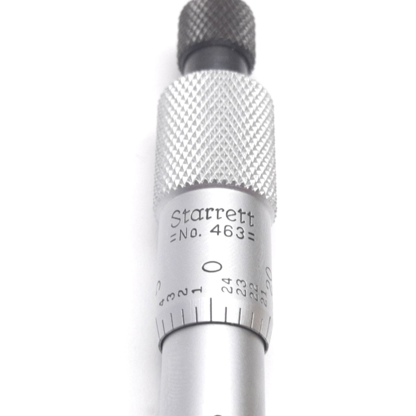 Used Starrett 463 Micrometer Head, 0-0.5" Range, 0.001" Graduation, 0.2" Diameter