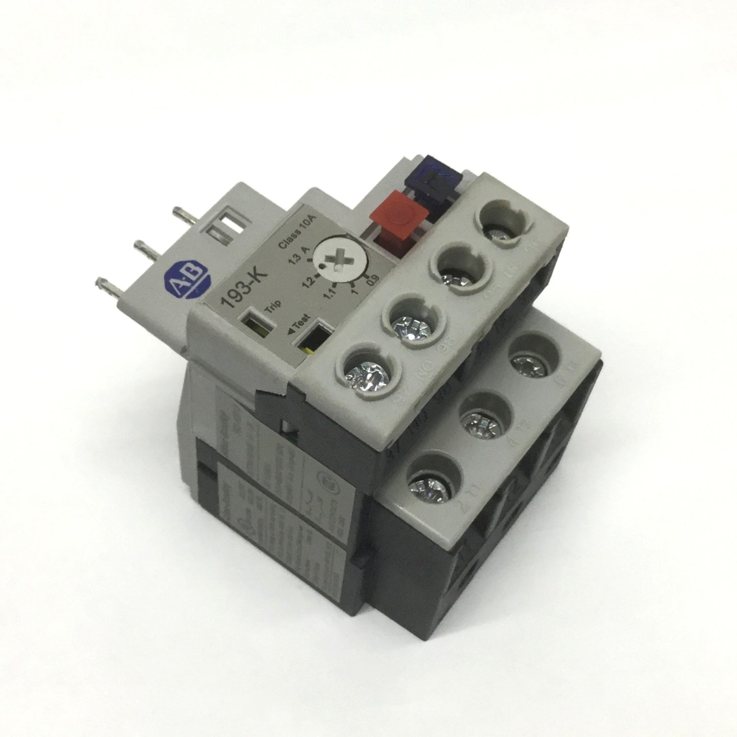 Used Allen Bradley 193-KB13 Thermal Overload Relay 0.9-1.3A Adjustable Range, 600VAC