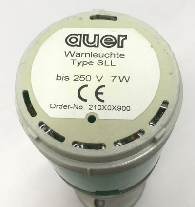 Used Auer SLL 210506900 Signal Tower Steady Light Module, Green, 250V 7W, *No Bulb*