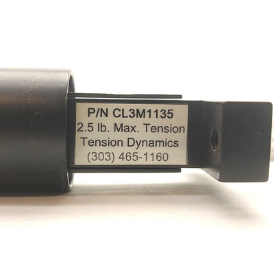 Used Tension Dynamics CL3M1135 Load Cell Transducer Tension Roller, 1.5 x 6.5", 2.5lb