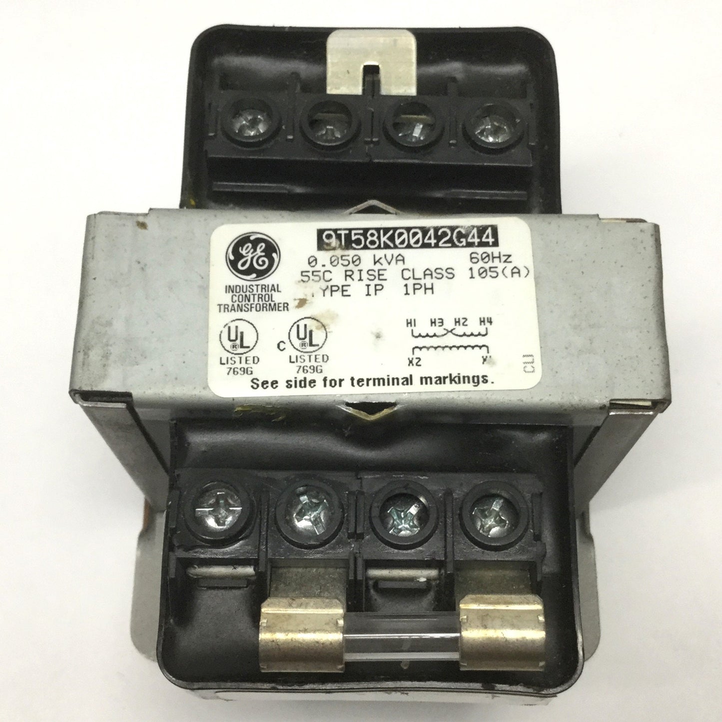 Used GE 9T58K0042G44 Industrial Control Transformer 230/460V Pri, 110/120V Sec, 50VA