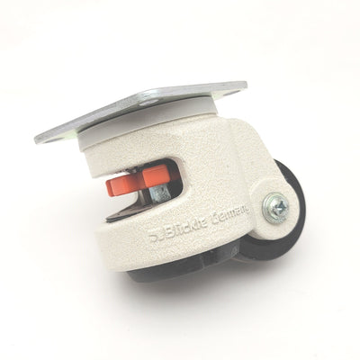 Used Blickle FootMaster GDN-60-F-NYN Plate Mounted Leveling Caster 250kg Cap 73x73mm